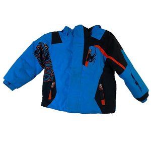 Spyder Challenger Boys Blue Insulated Ski Jacket Winter‎ Size 2